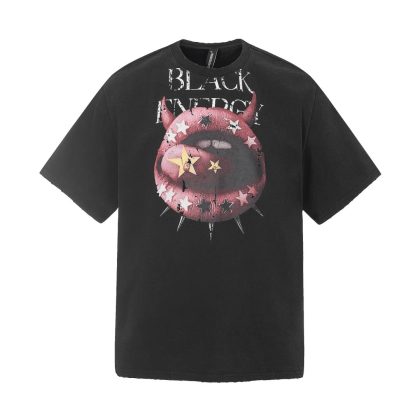 Spiked-Devil Graphic Oversized Tee