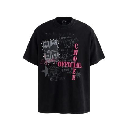 Pink-Letter Patch Crewneck